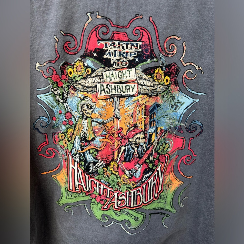 Crazy Shirts Men’s Crater Dyed Haight Ashbury San Francisco Tee XXL NWT